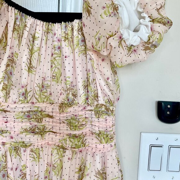 J.ING Marie Antoinette Mini Dress Puff Sleeve Romantic Garden Party Kawaii Fairy - Picture 8 of 8